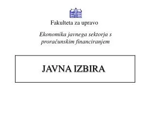 javna izbira