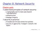 Chapter 8: Network Security - slide 1