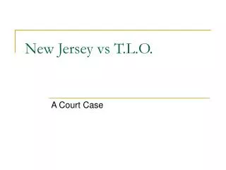 New Jersey vs T.L.O.