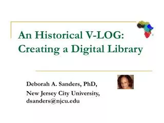 An Historical V-LOG: Creating a Digital Library