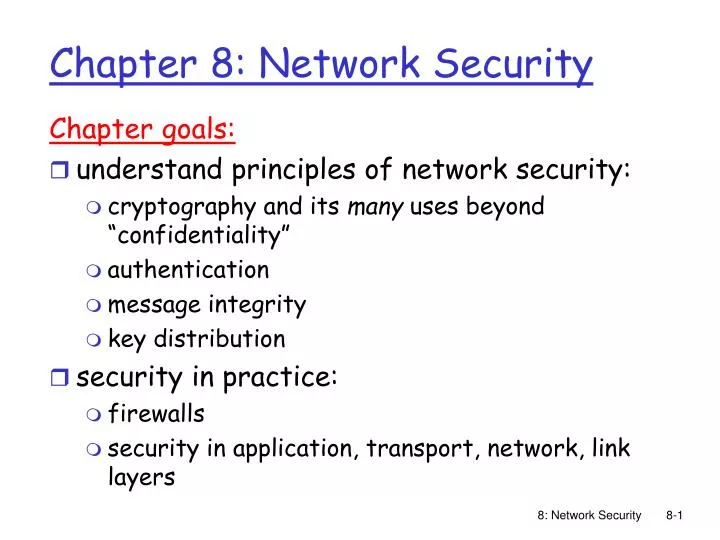 chapter 8 network security