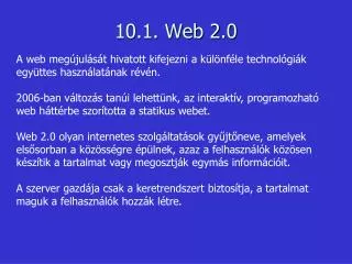 10 1 web 2 0