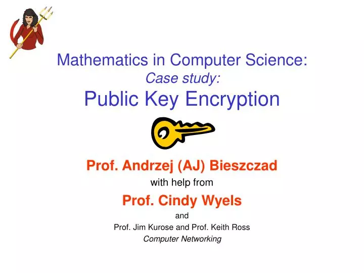 mathematics in computer science case study public key encryption