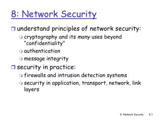 8: Network Security