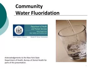 Community Water Fluoridation