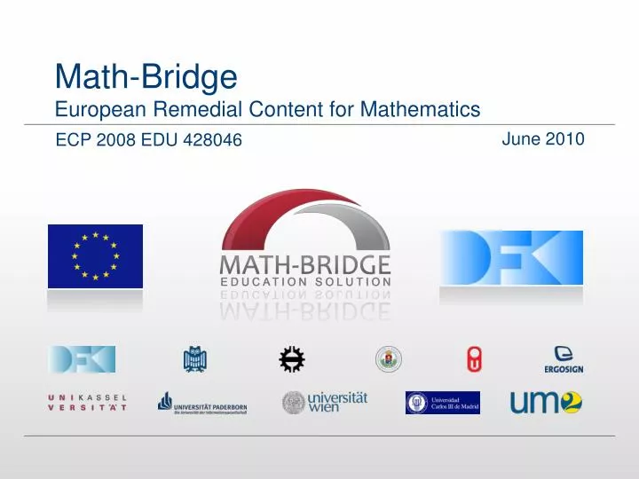 math bridge european remedial content for mathematics