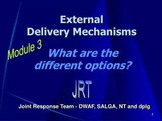External Delivery Mechanisms