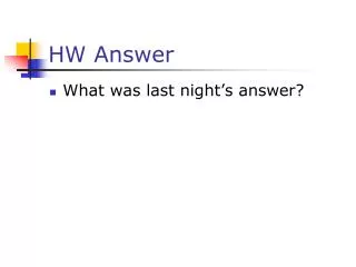 HW Answer