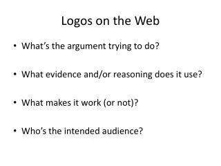 Logos on the Web