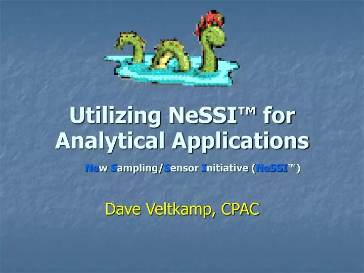 utilizing nessi for analytical applications