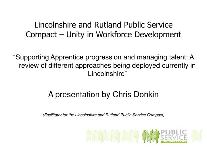lincolnshire and rutland public service compact unity in workforce development