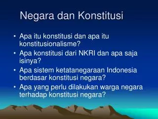 PPT - Konstitusi Negara Republik Indonesia PowerPoint Presentation ...