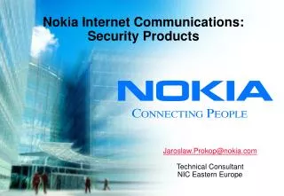 Nokia Internet Communications: Security Products