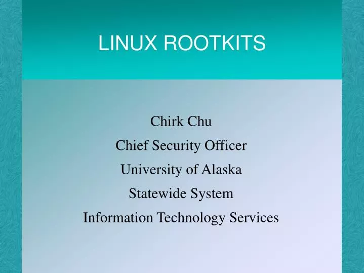 linux rootkits