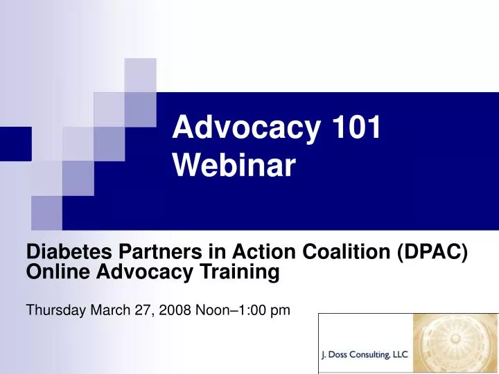 advocacy 101 webinar