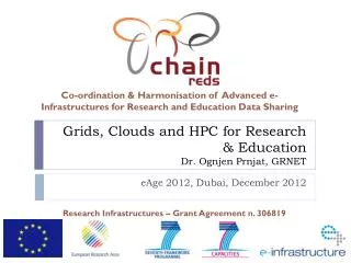 Grids, Clouds and HPC for Research &amp; Education Dr. Ognjen Prnjat, GRNET