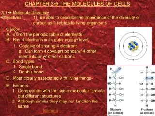CHAPTER 3 ? THE MOLECULES OF CELLS