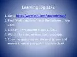 Learning log 11/2 - slide 1