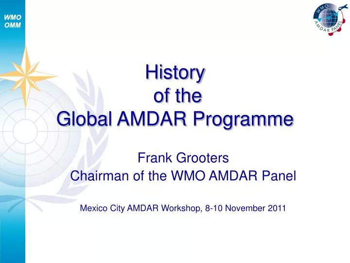 history of the global amdar programme