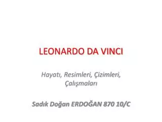leonardo da vinci
