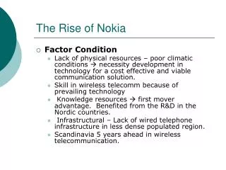 The Rise of Nokia