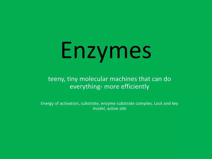 enzymes