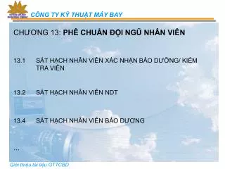 ch ng 13 ph chu n i ng nh n vi n