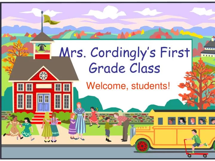 mrs cordingly s first grade class