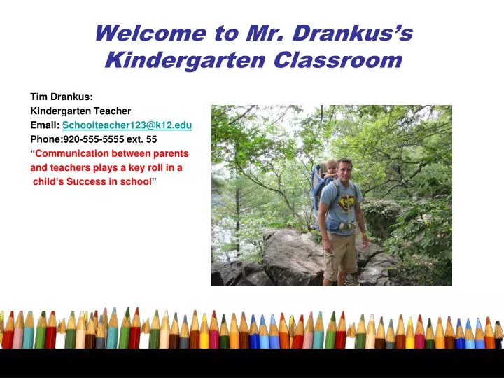 welcome to mr drankus s kindergarten classroom