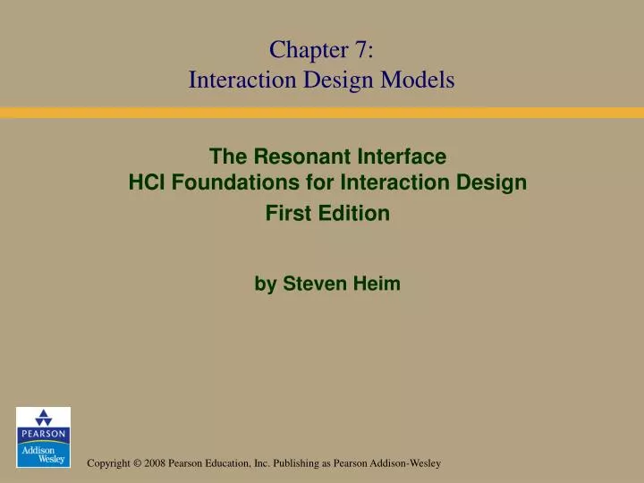 the resonant interface hci foundations for interaction design first edition by steven heim