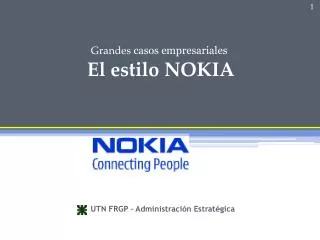 el estilo nokia