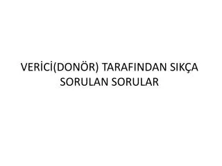 ver c don r tarafindan sik a sorulan sorular
