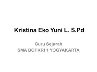 Kristina Eko Yuni L. S.Pd