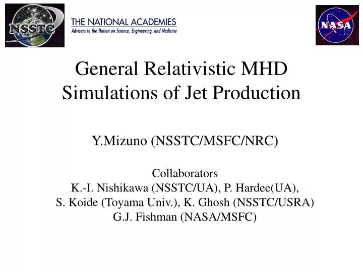 general relativistic mhd simulations of jet production