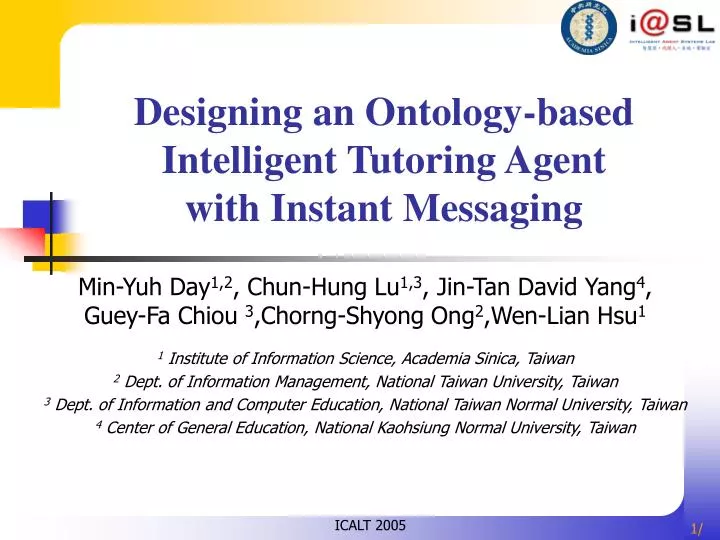 designing an ontology based intelligent tutoring agent with instant messaging