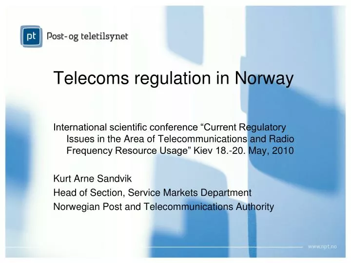 telecom s regulation in norway
