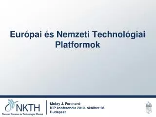 eur pai s nemzeti technol giai platformok