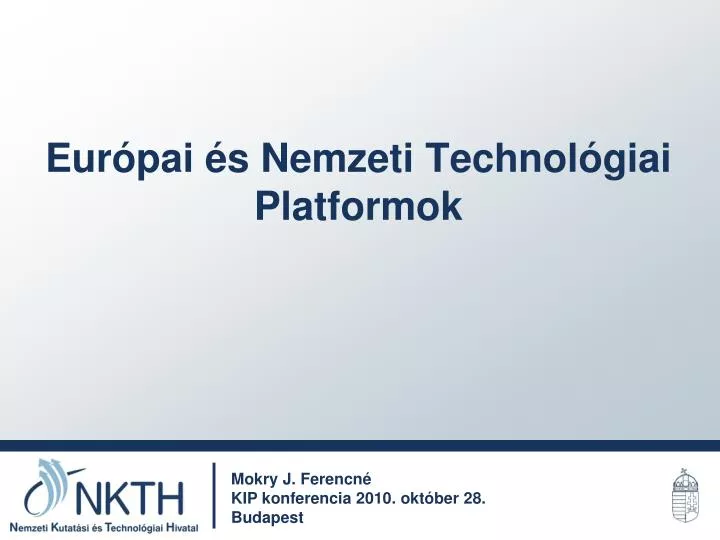 eur pai s nemzeti technol giai platformok