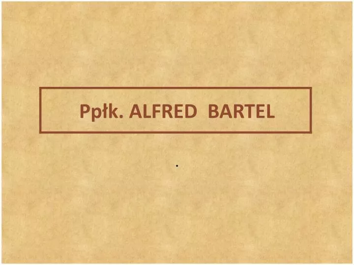pp k alfred bartel