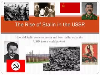 The Rise of Stalin in the USSR