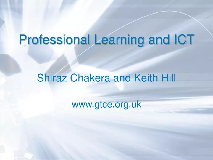 professional learning and ict
