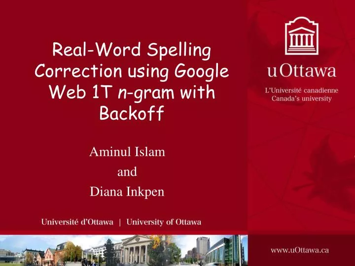 real word spelling correction using google web 1t n gram with backoff