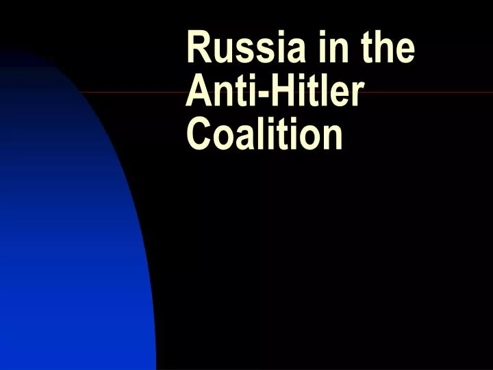 russia in the anti hitler coalition