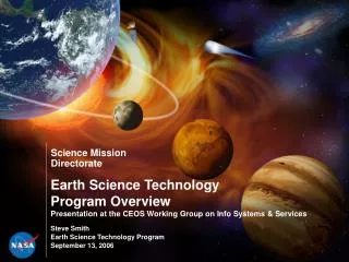 Steve Smith Earth Science Technology Program September 13, 2006
