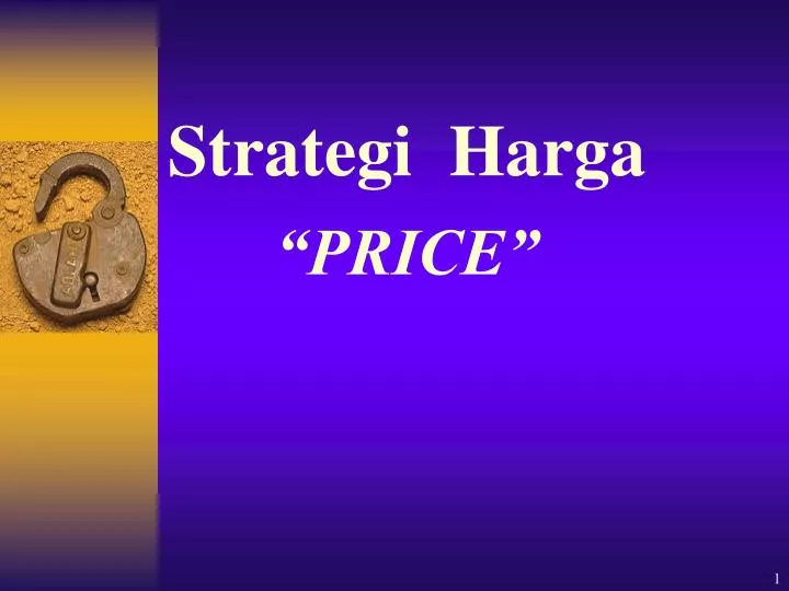 strategi harga price