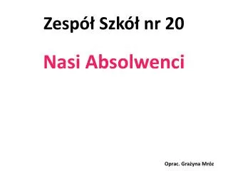 zesp szk nr 20