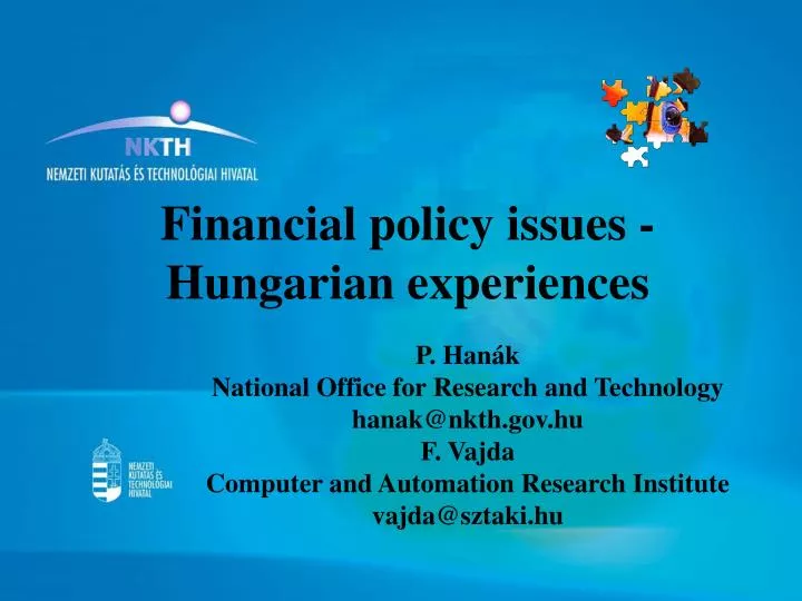 financial policy issues hungarian experiences