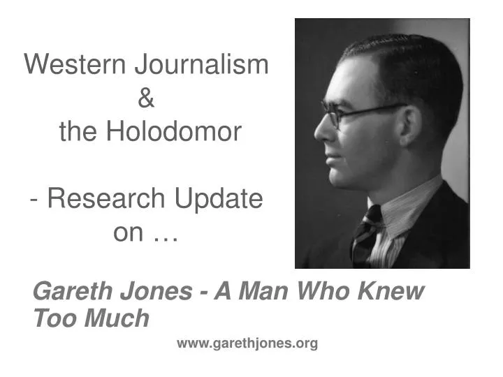 western journalism the holodomor research update on
