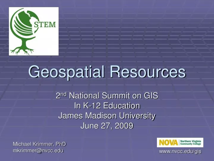 geospatial resources