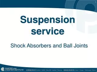 Suspension service